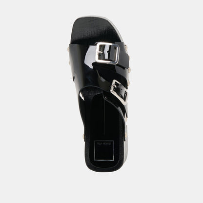 Melody Black Leather Heels - Dolce Vita