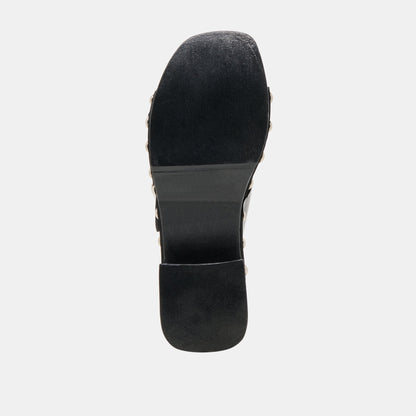 Melody Black Leather Heels - Dolce Vita