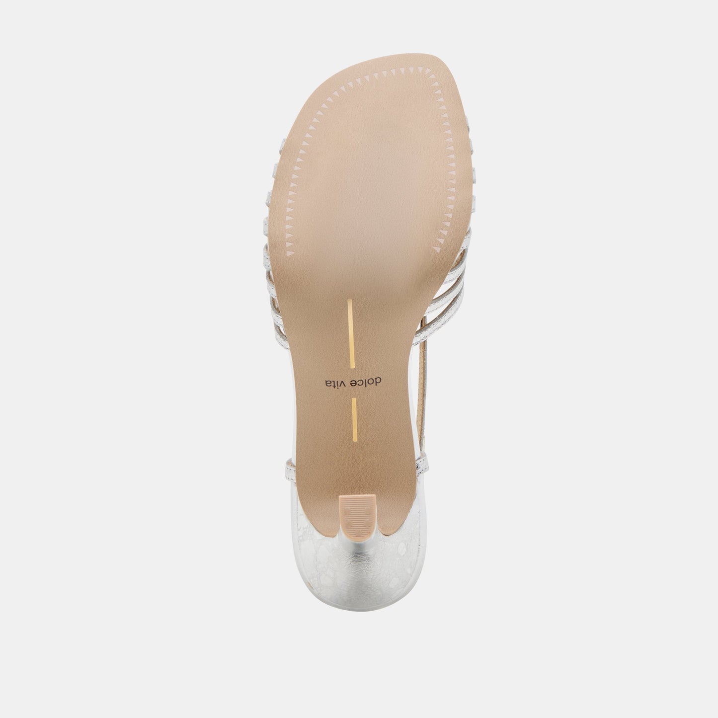 Nivana Silver Distressed Leather Heels - Dolce Vita