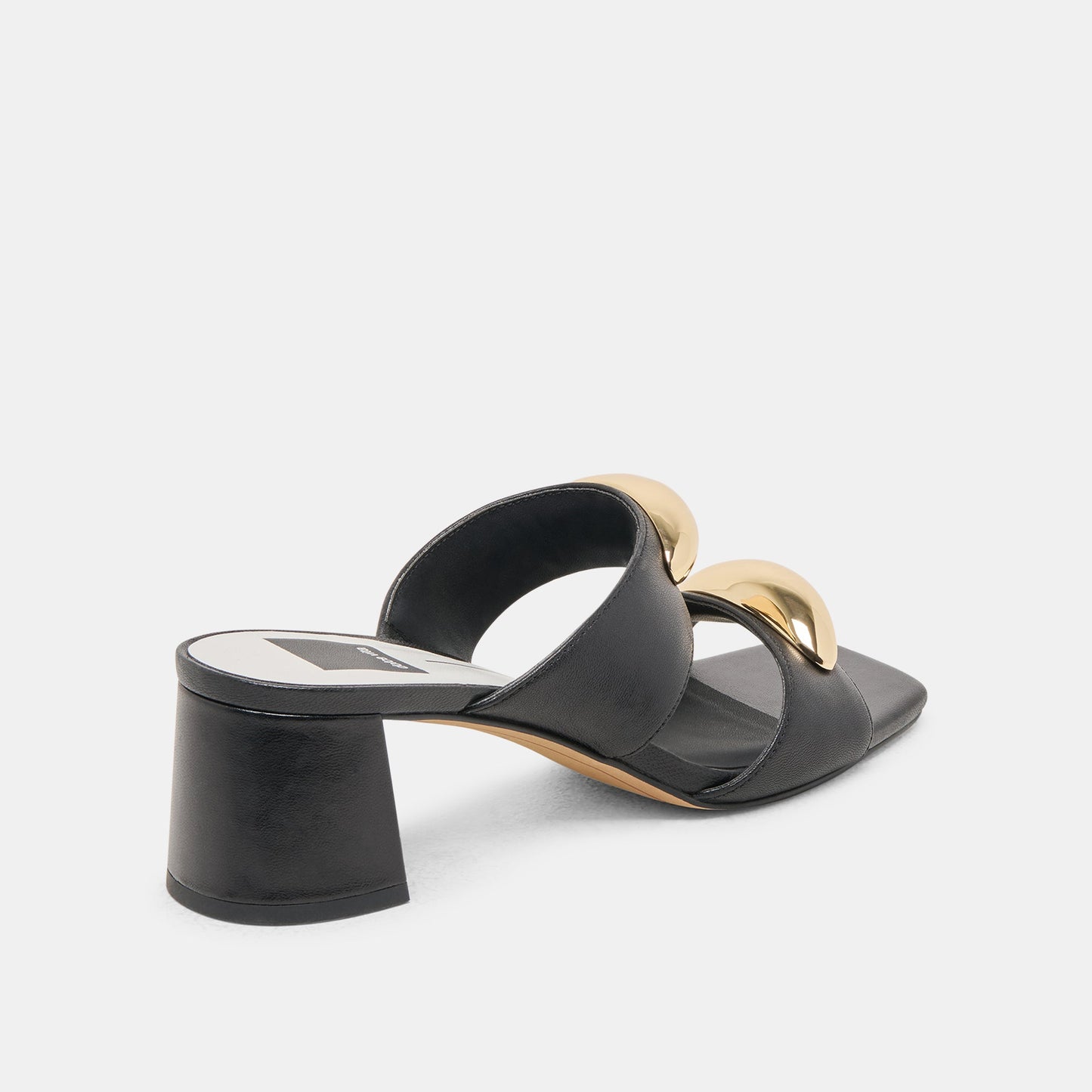 Barnet Black Leather Heels - Dolce Vita