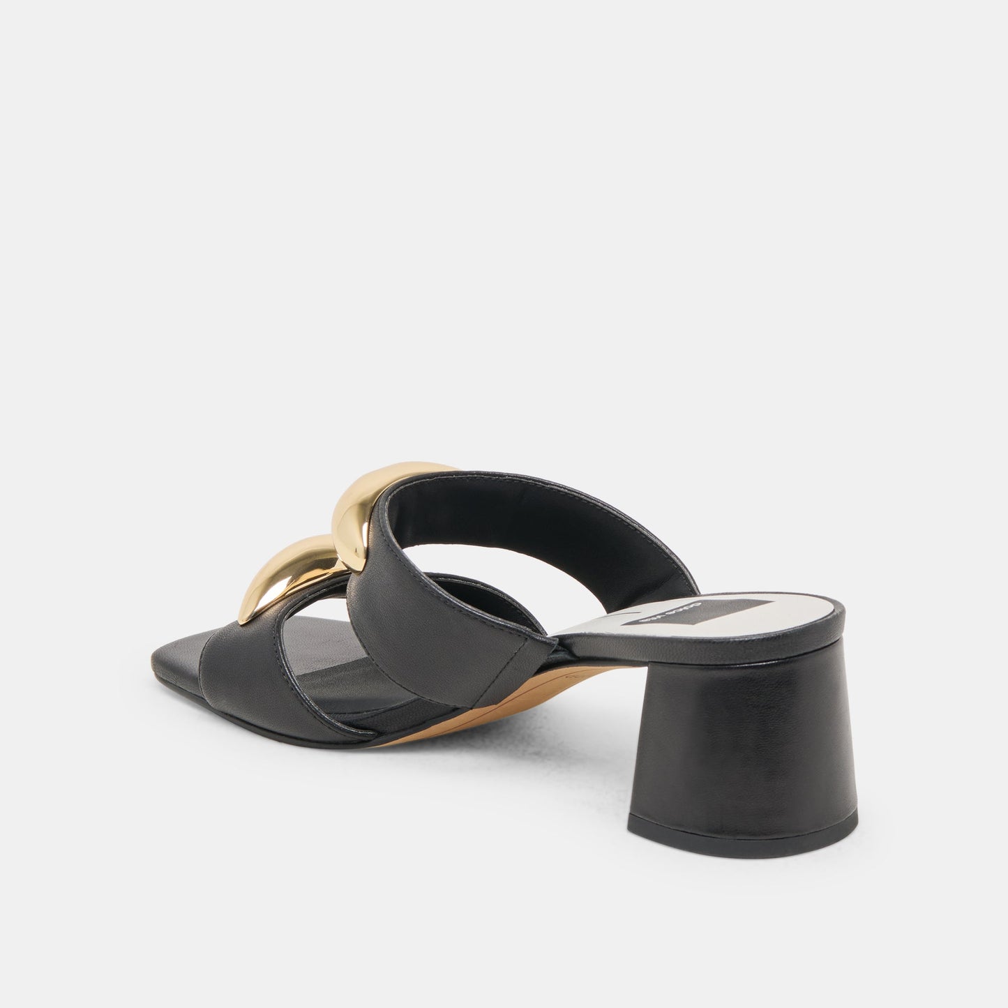 Barnet Black Leather Heels - Dolce Vita