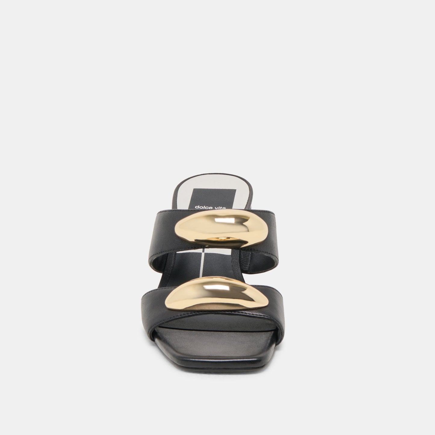 Barnet Black Leather Heels - Dolce Vita