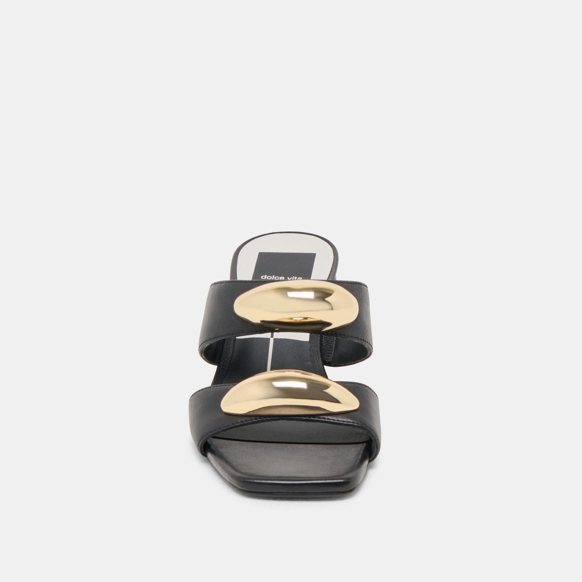 Barnet Black Leather Heels - Dolce Vita