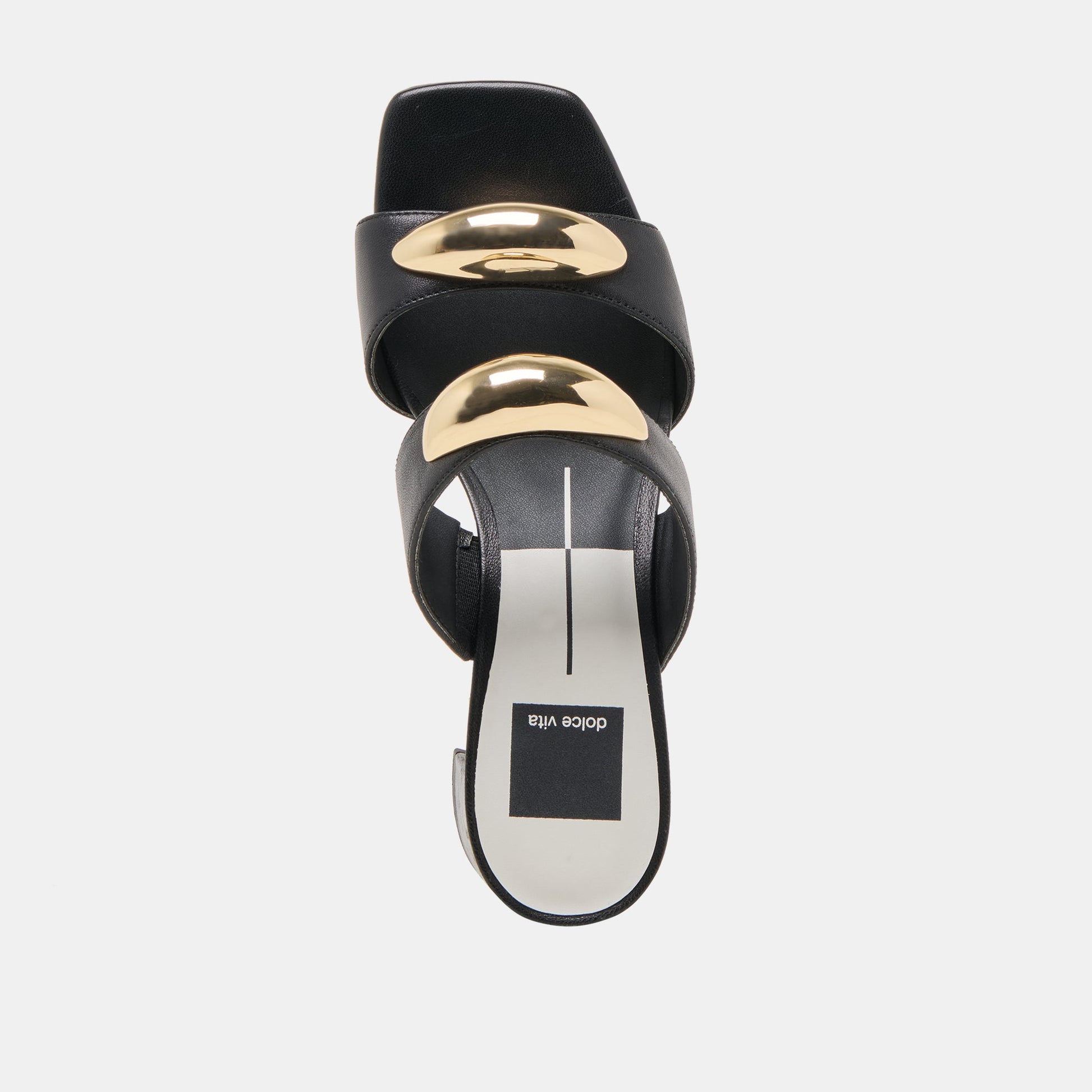 Barnet Black Leather Heels - Dolce Vita