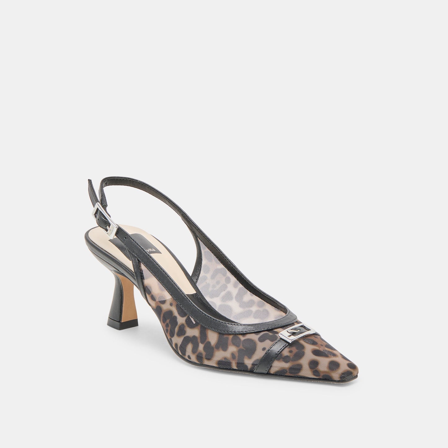 Lorine Leopard Mesh Heels - Dolce Vita