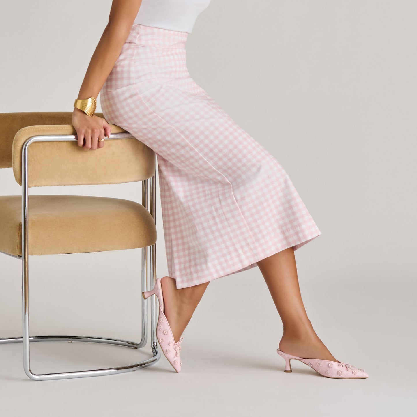Camilo X Byrdie Golf Pink Raffia Heels - Dolce Vita