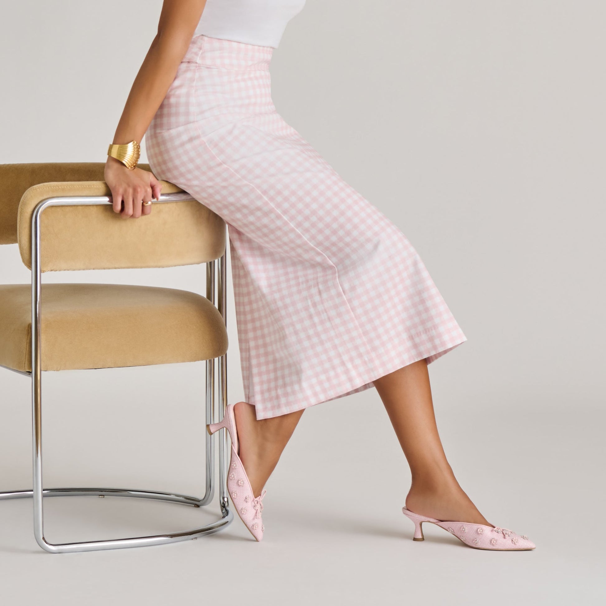 Camilo X Byrdie Golf Pink Raffia Heels - Dolce Vita