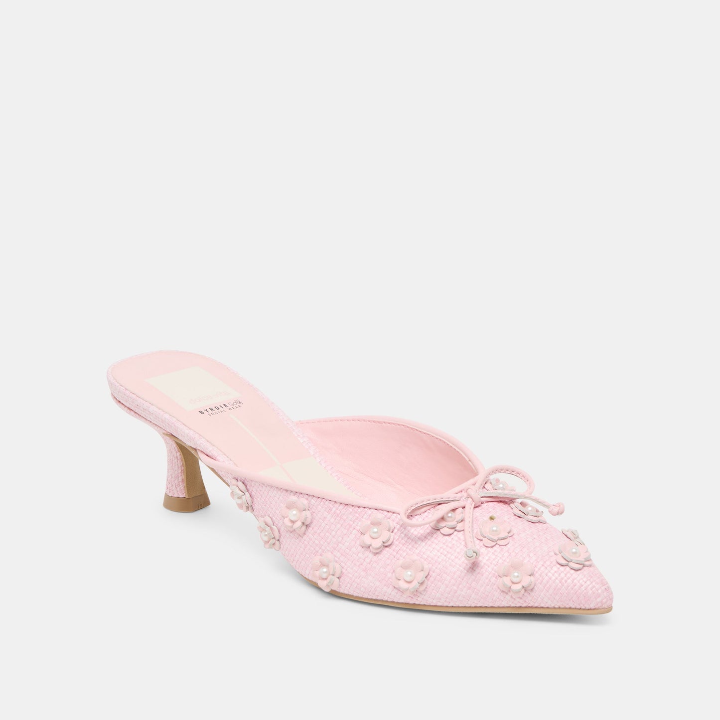 Camilo X Byrdie Golf Pink Raffia Heels - Dolce Vita