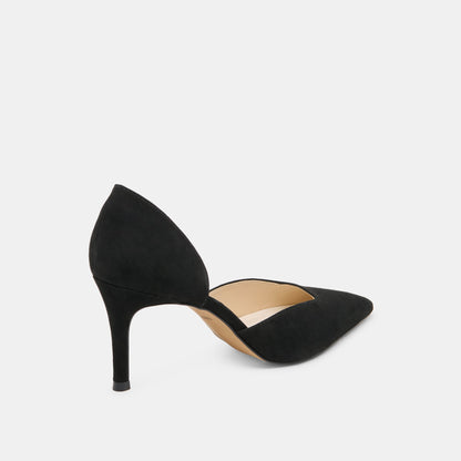 ELOY HEELS ONYX SUEDE - Dolce Vita