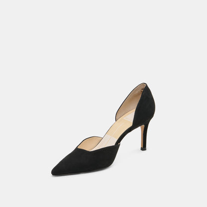 ELOY HEELS ONYX SUEDE - Dolce Vita