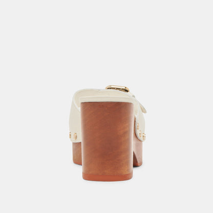 YALAH HEELS OFF WHITE LEATHER - Dolce Vita