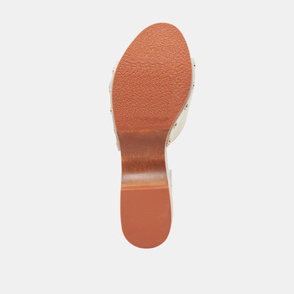 YALAH HEELS OFF WHITE LEATHER - Dolce Vita