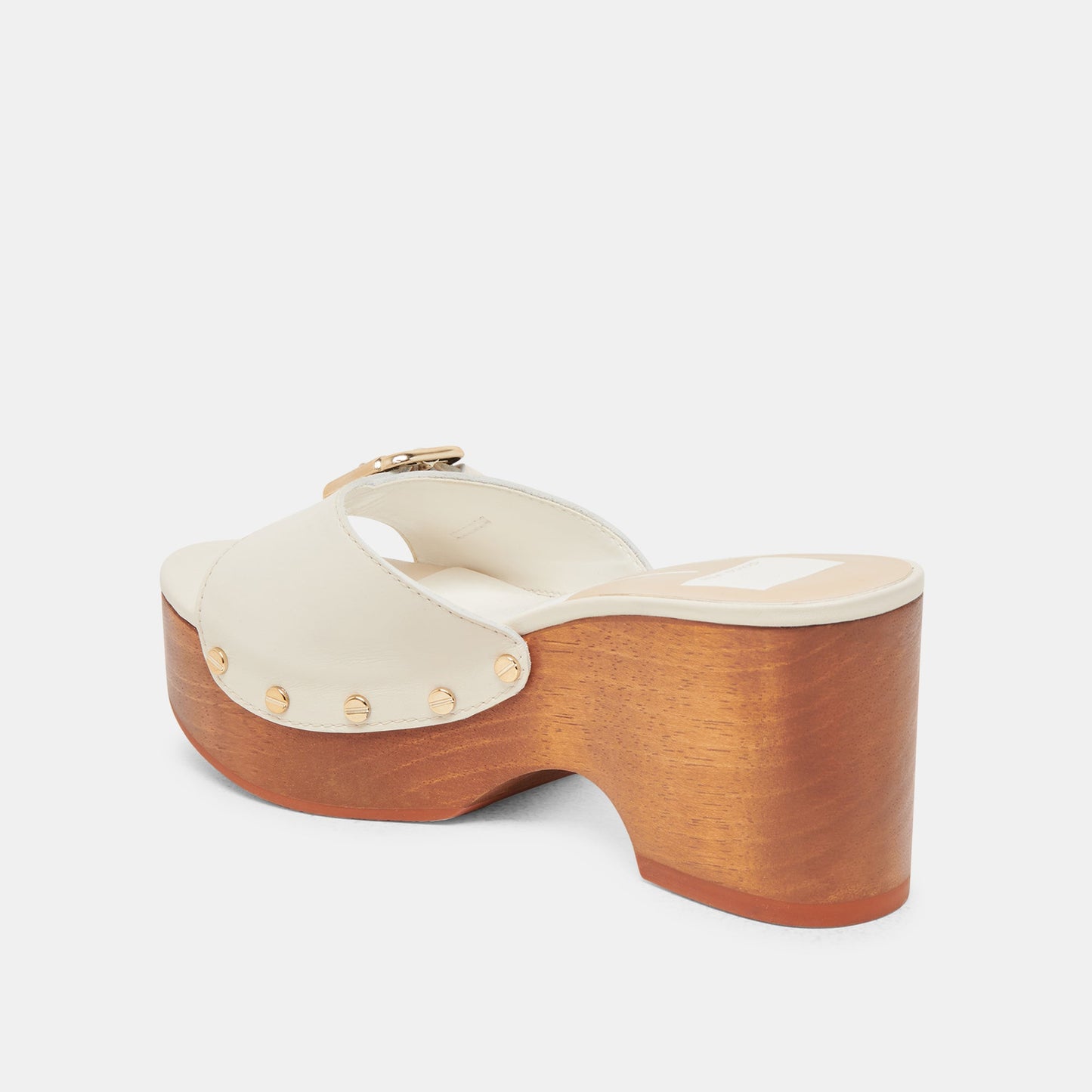 YALAH HEELS OFF WHITE LEATHER - Dolce Vita