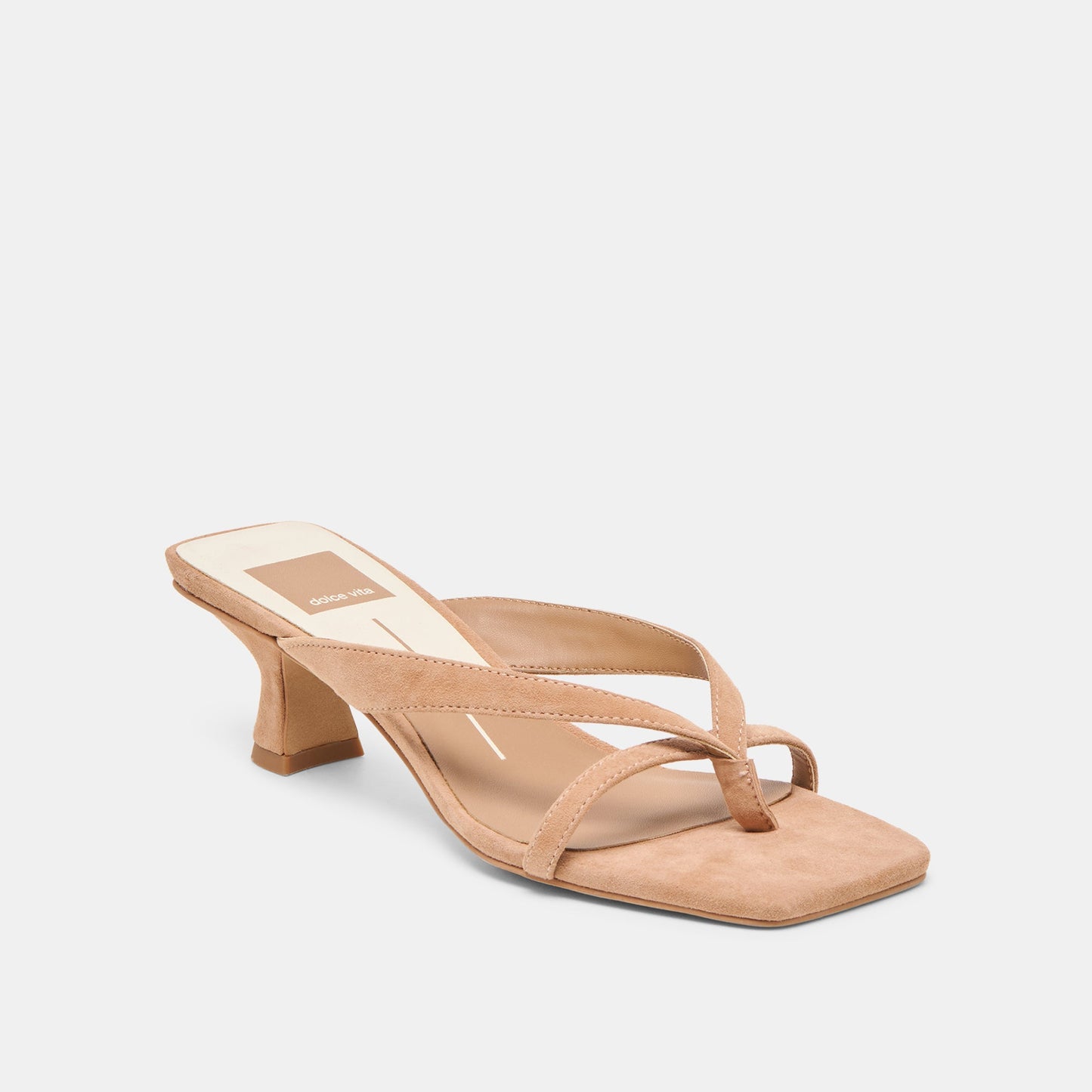 Brevel Toffee Suede Heels - Dolce Vita