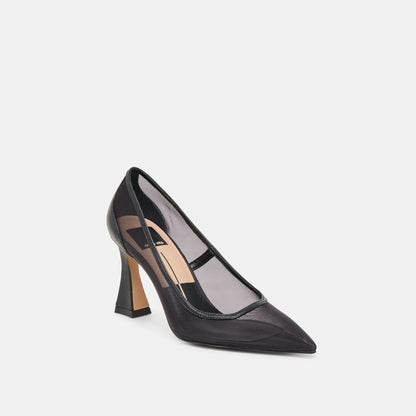 Malory Onyx Mesh Heels - Dolce Vita