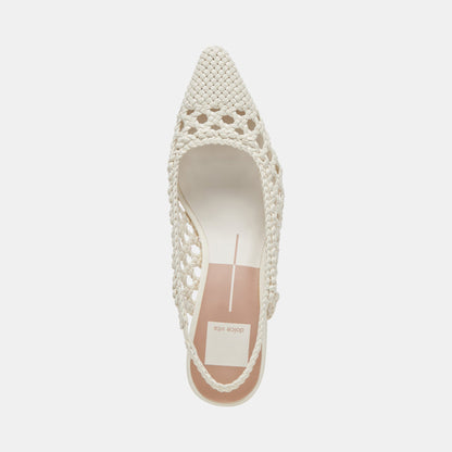 OLYMPA HEELS WHITE STELLA - Dolce Vita