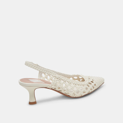 OLYMPA HEELS WHITE STELLA - Dolce Vita
