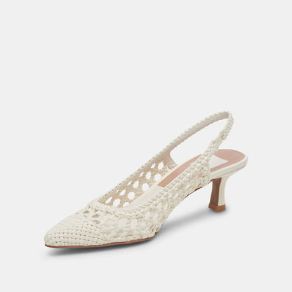 OLYMPA HEELS WHITE STELLA - Dolce Vita