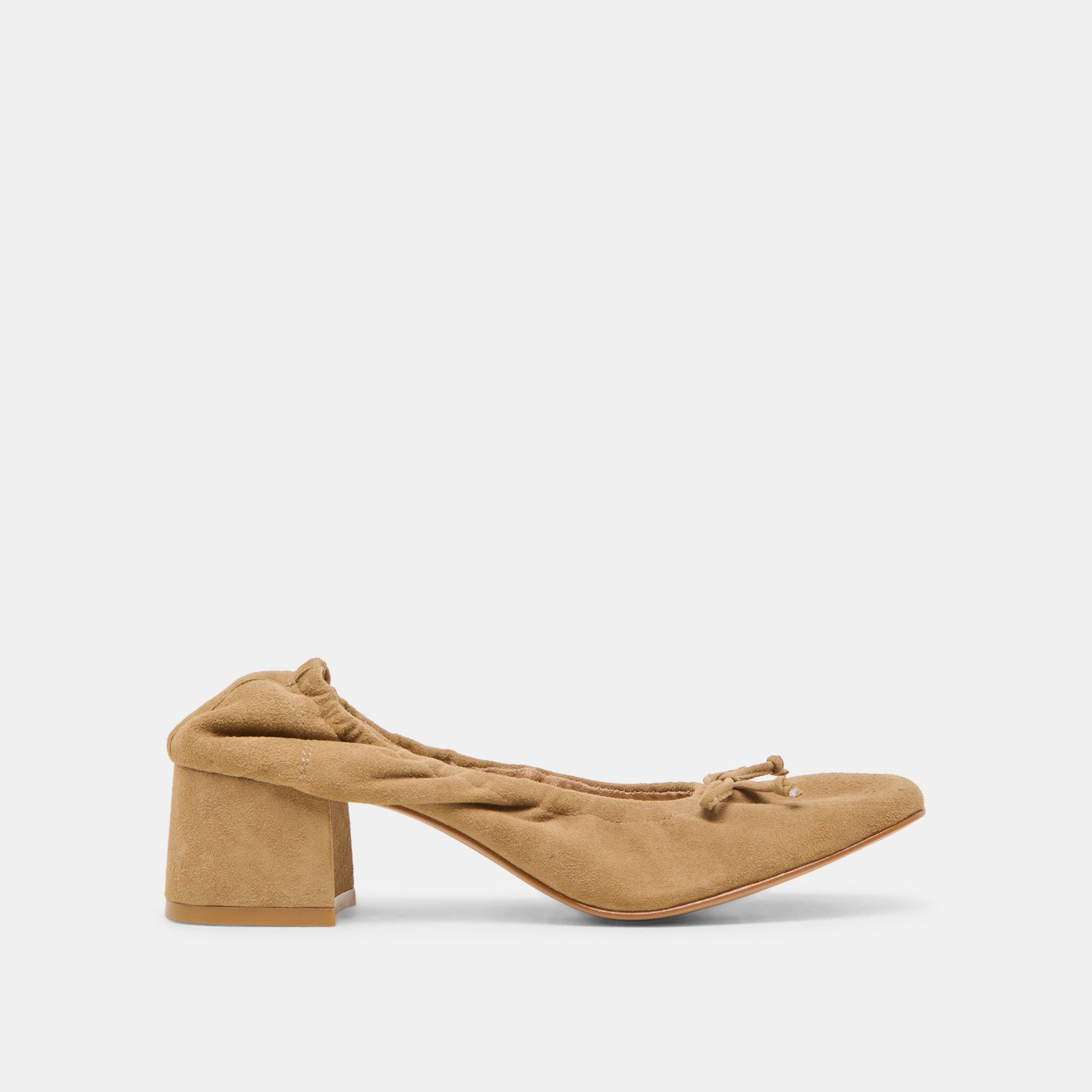 Karmin Dk Taupe Suede Heels - Dolce Vita