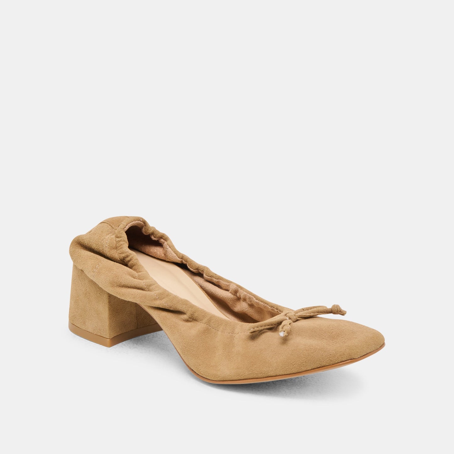 Karmin Dk Taupe Suede Heels - Dolce Vita