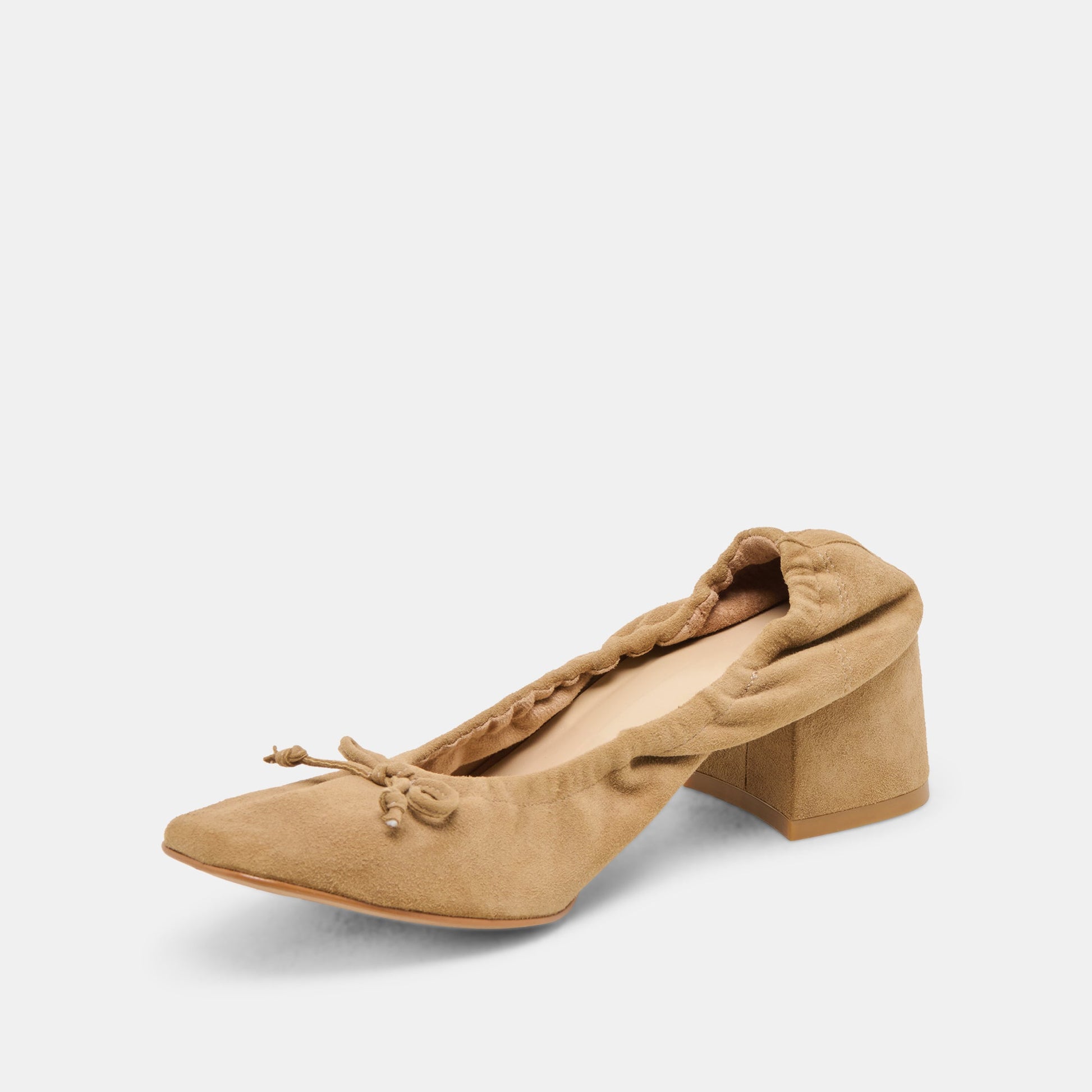 Karmin Dk Taupe Suede Heels - Dolce Vita