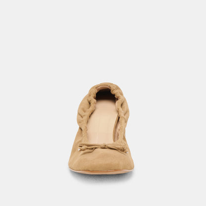 Karmin Dk Taupe Suede Heels - Dolce Vita