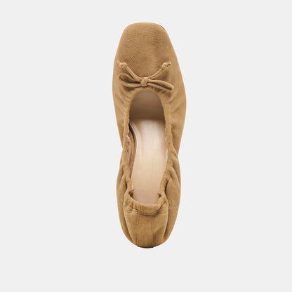 Karmin Dk Taupe Suede Heels - Dolce Vita