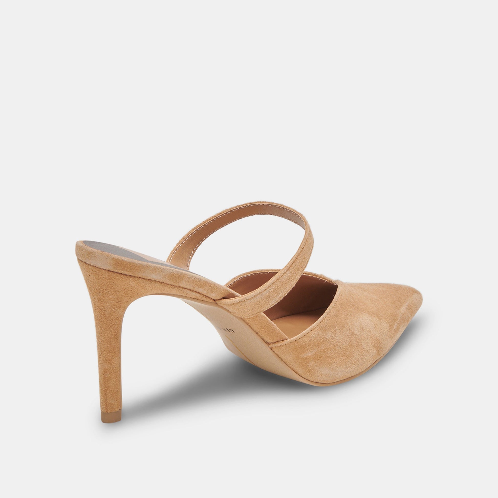 KANIKA WIDE HEELS TAN SUEDE - Dolce Vita