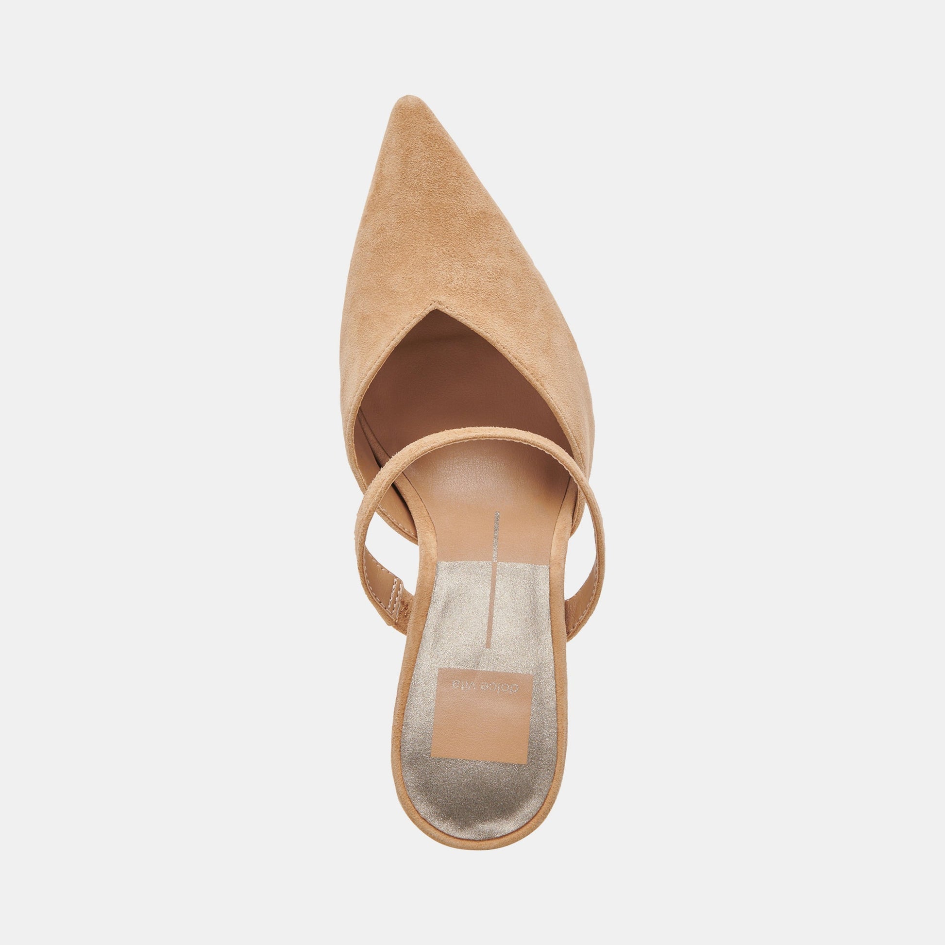 KANIKA WIDE HEELS TAN SUEDE - Dolce Vita