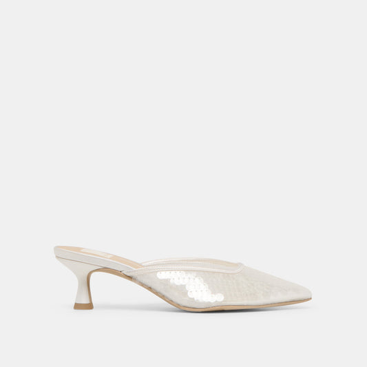 Cleo Ivory Sequin Heels - Dolce Vita