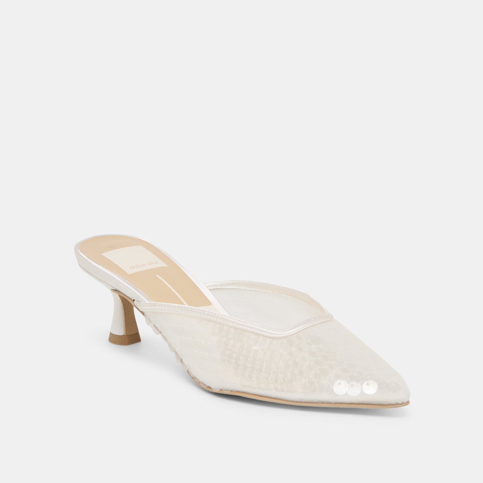 Cleo Ivory Sequin Heels - Dolce Vita
