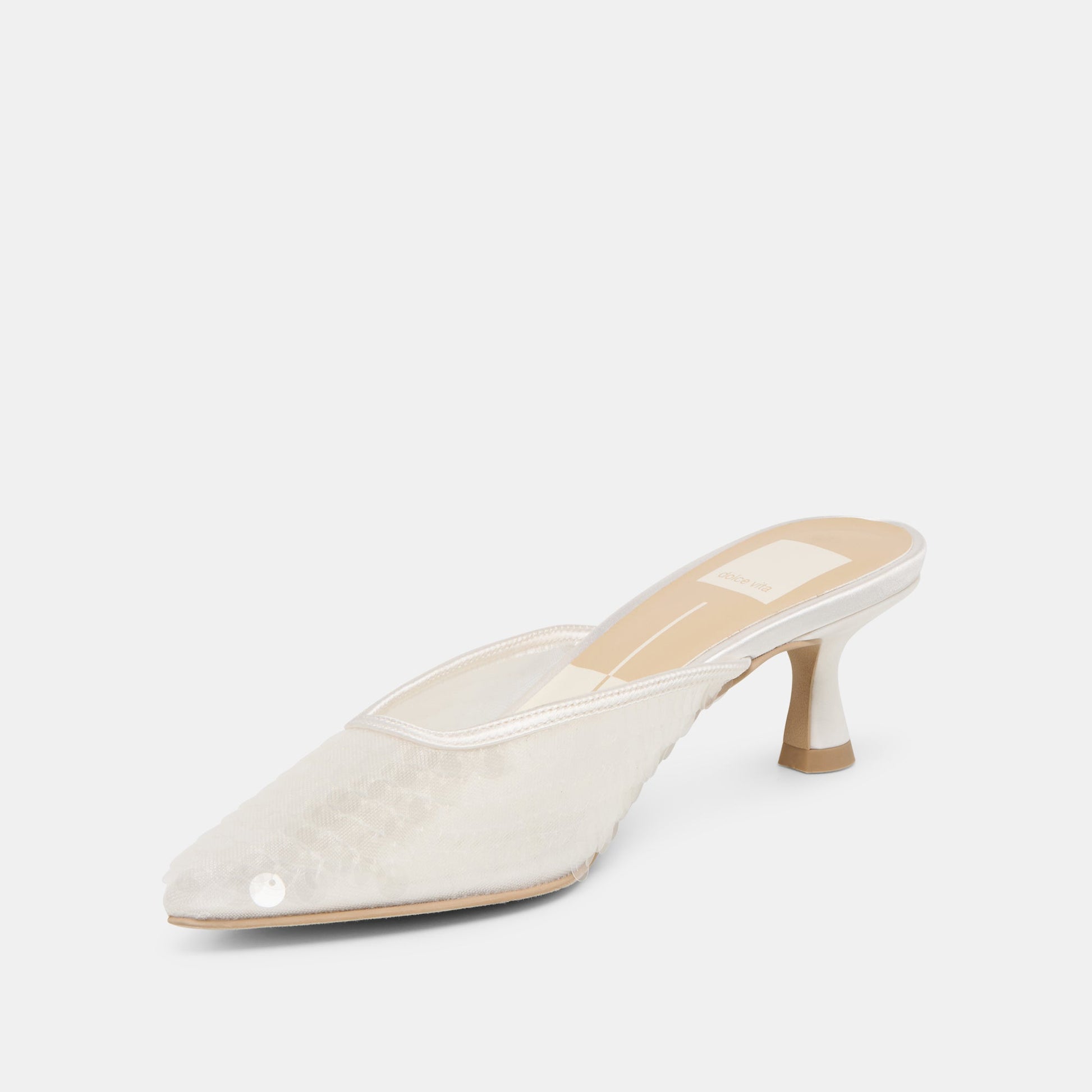 Cleo Ivory Sequin Heels - Dolce Vita