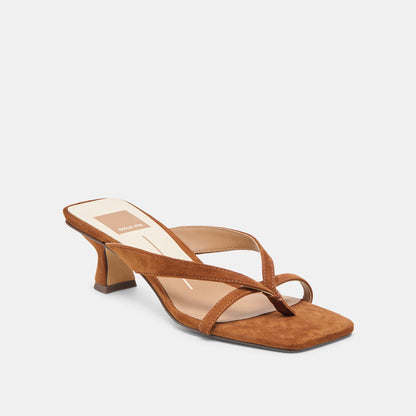 Brevel Dk Brown Suede Heels - Dolce Vita