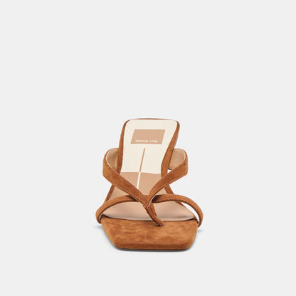Brevel Dk Brown Suede Heels - Dolce Vita