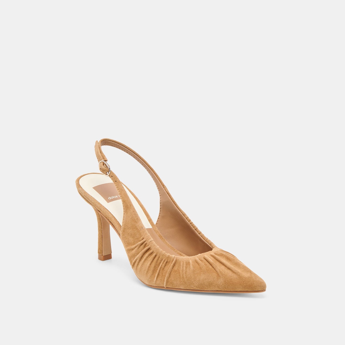 Keira Lt Brown Suede Heels - Dolce Vita
