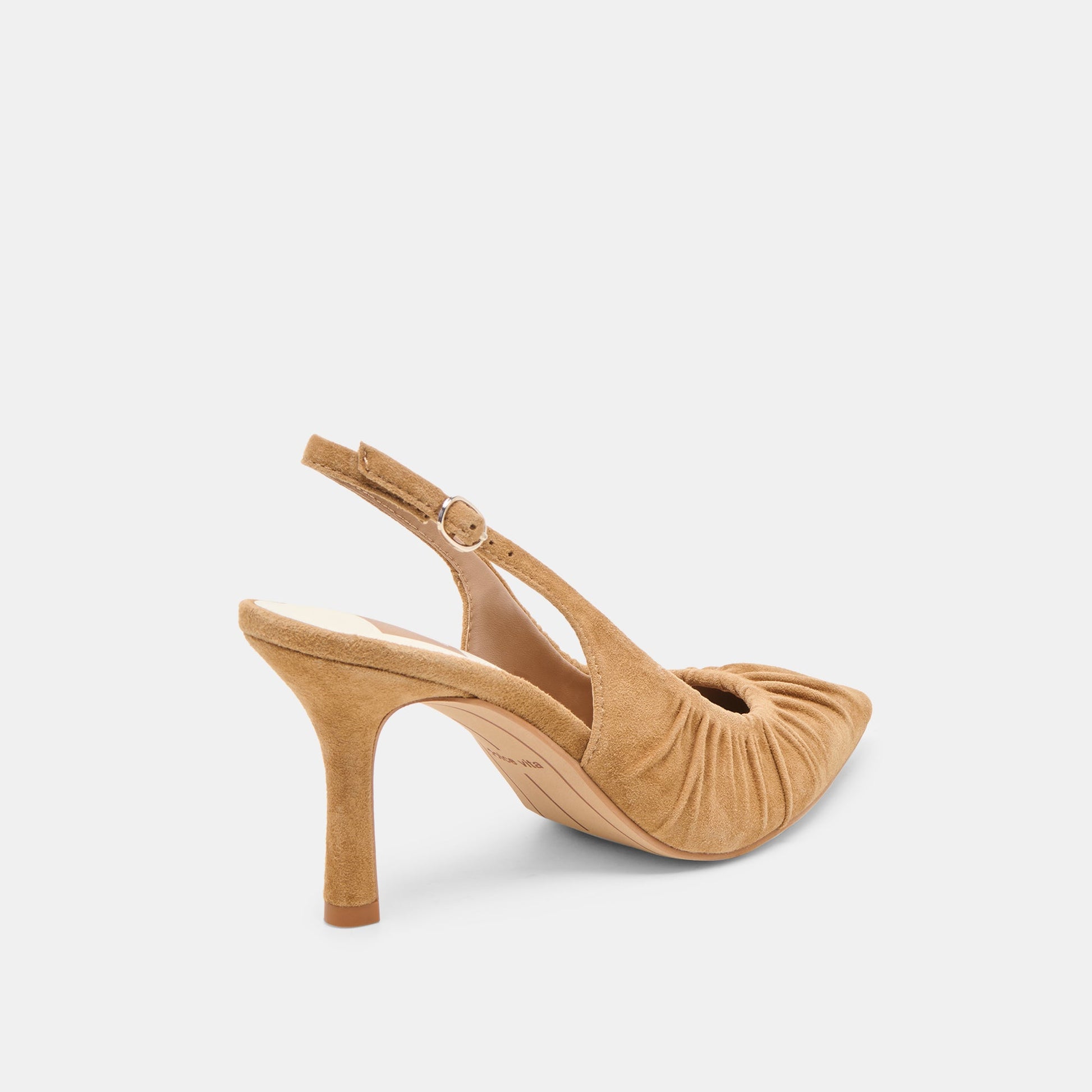 Keira Lt Brown Suede Heels - Dolce Vita