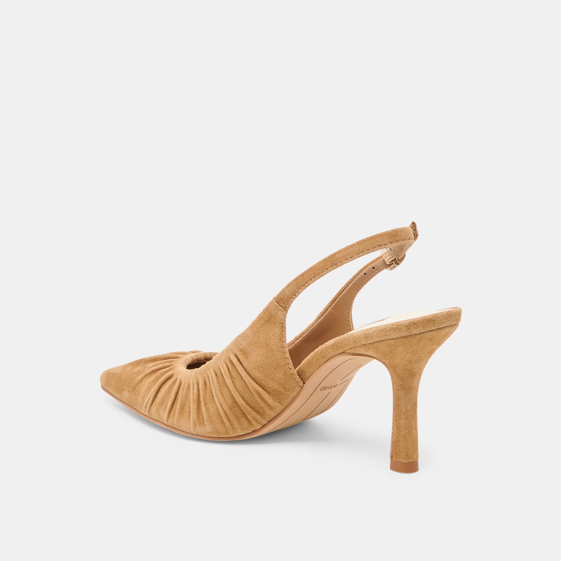 Keira Lt Brown Suede Heels - Dolce Vita