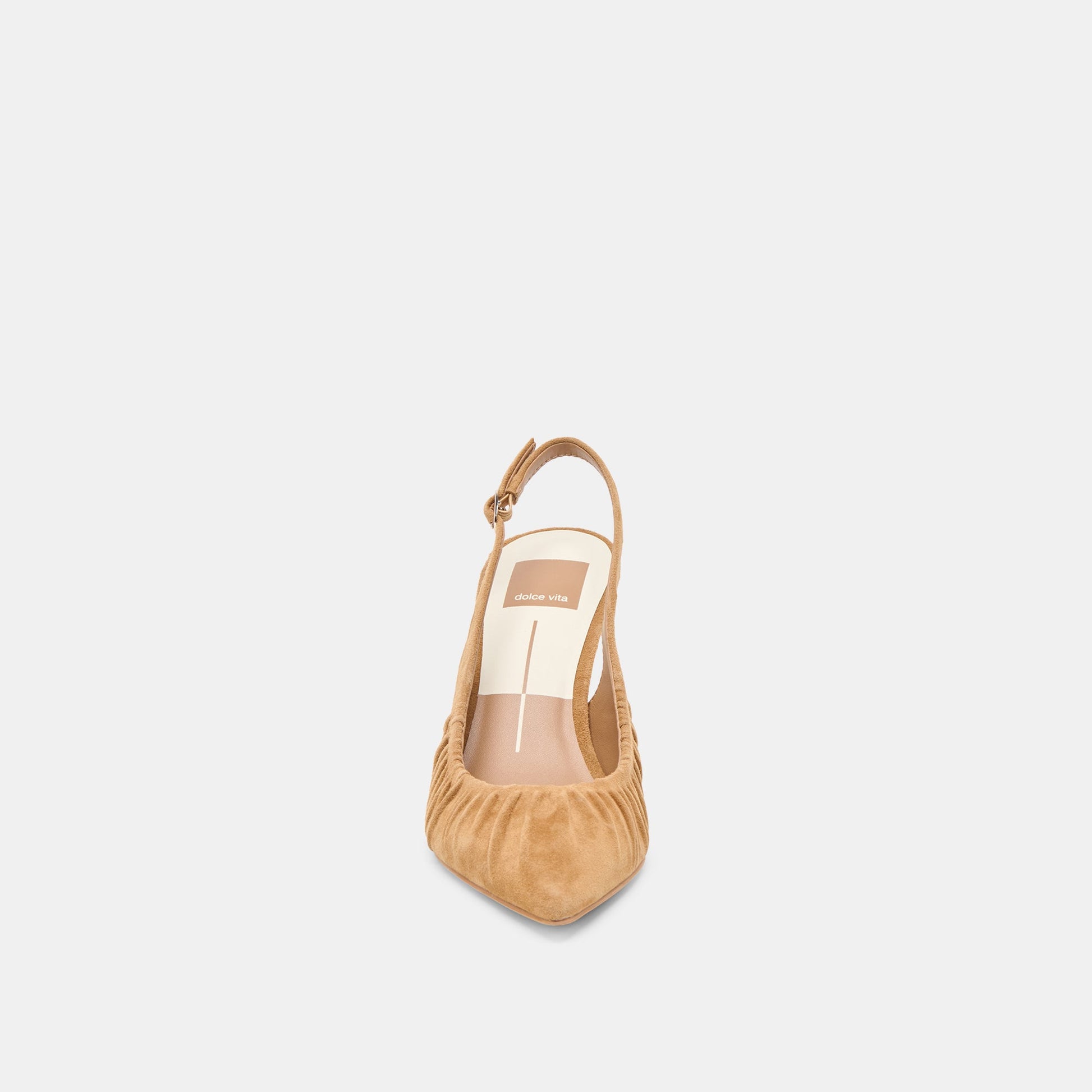 Keira Lt Brown Suede Heels - Dolce Vita