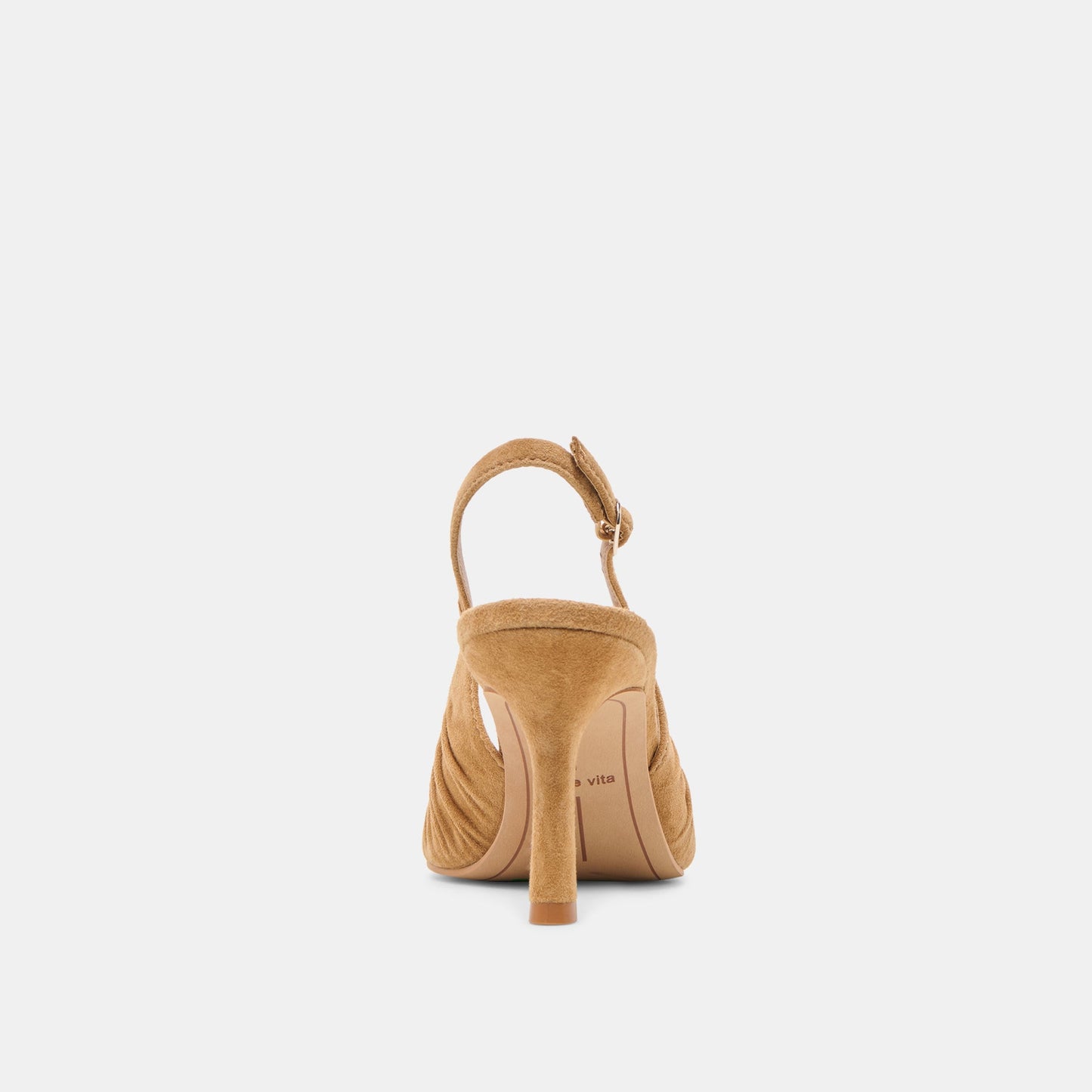 Keira Lt Brown Suede Heels - Dolce Vita