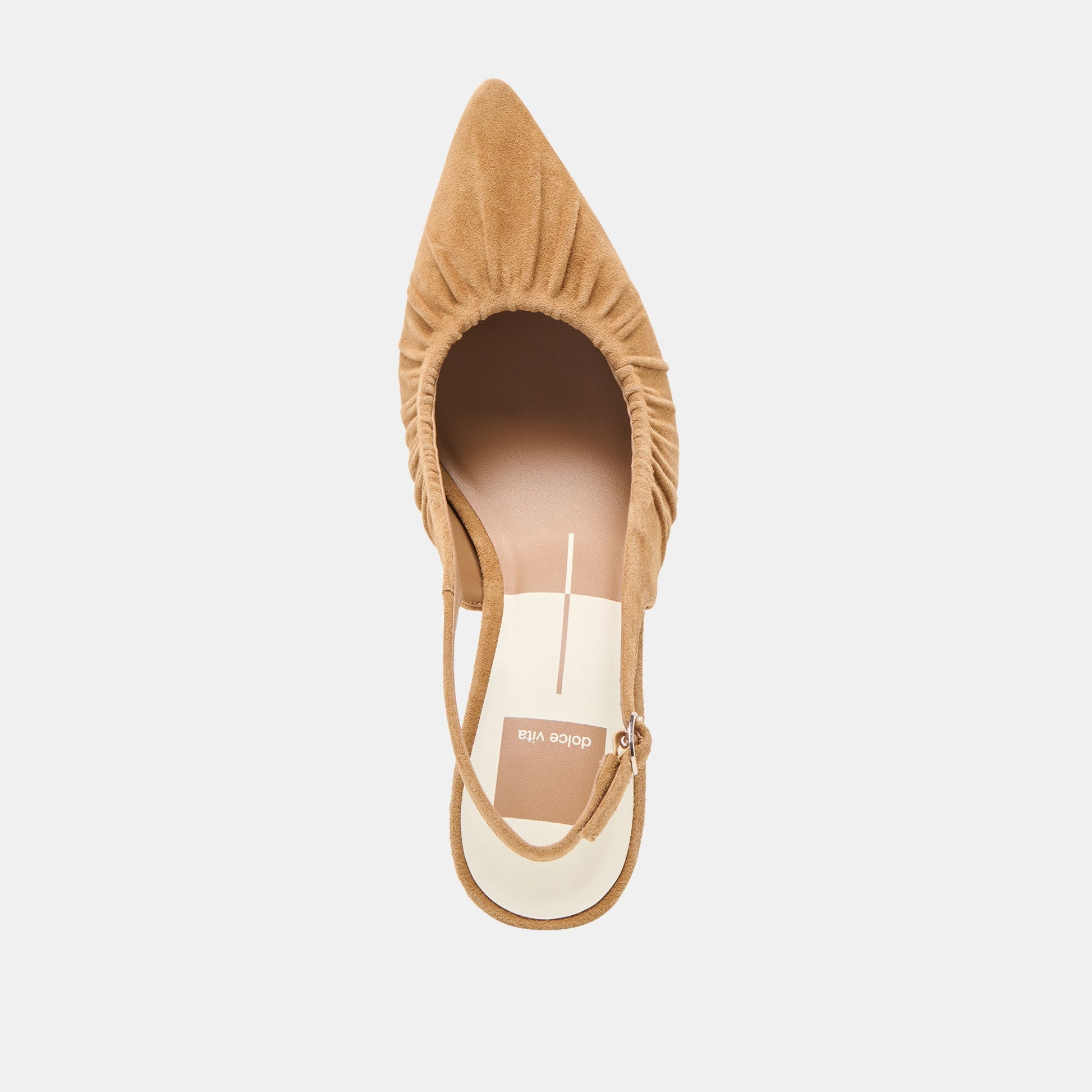 Keira Lt Brown Suede Heels - Dolce Vita