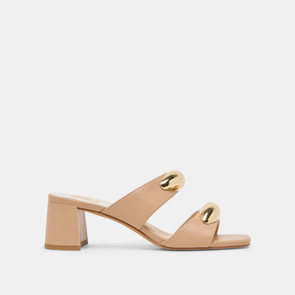 Barnet Light Tan Leather Heels - Dolce Vita