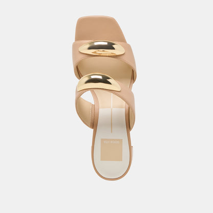 Barnet Light Tan Leather Heels - Dolce Vita