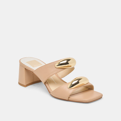 Barnet Light Tan Leather Heels - Dolce Vita