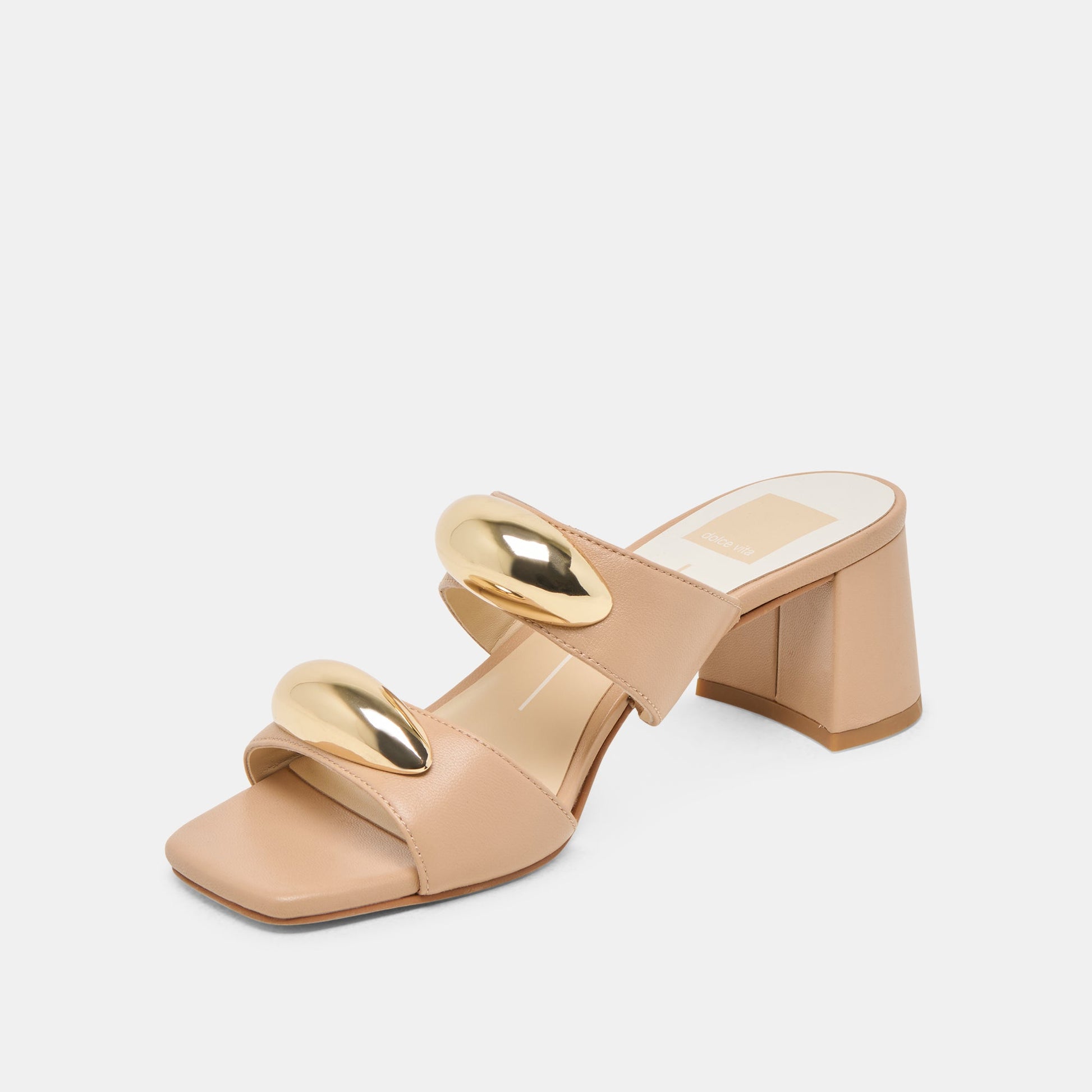 Barnet Light Tan Leather Heels - Dolce Vita
