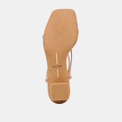 Karlos Lt Tan Leather Sandals - Dolce Vita