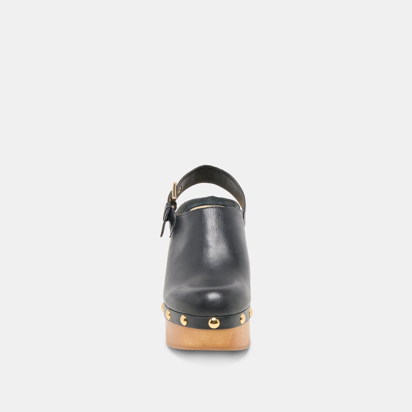 Adelan Black Leather Clogs - Dolce Vita