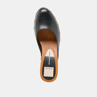 CAMYN HEELS BLACK LEATHER - Dolce Vita