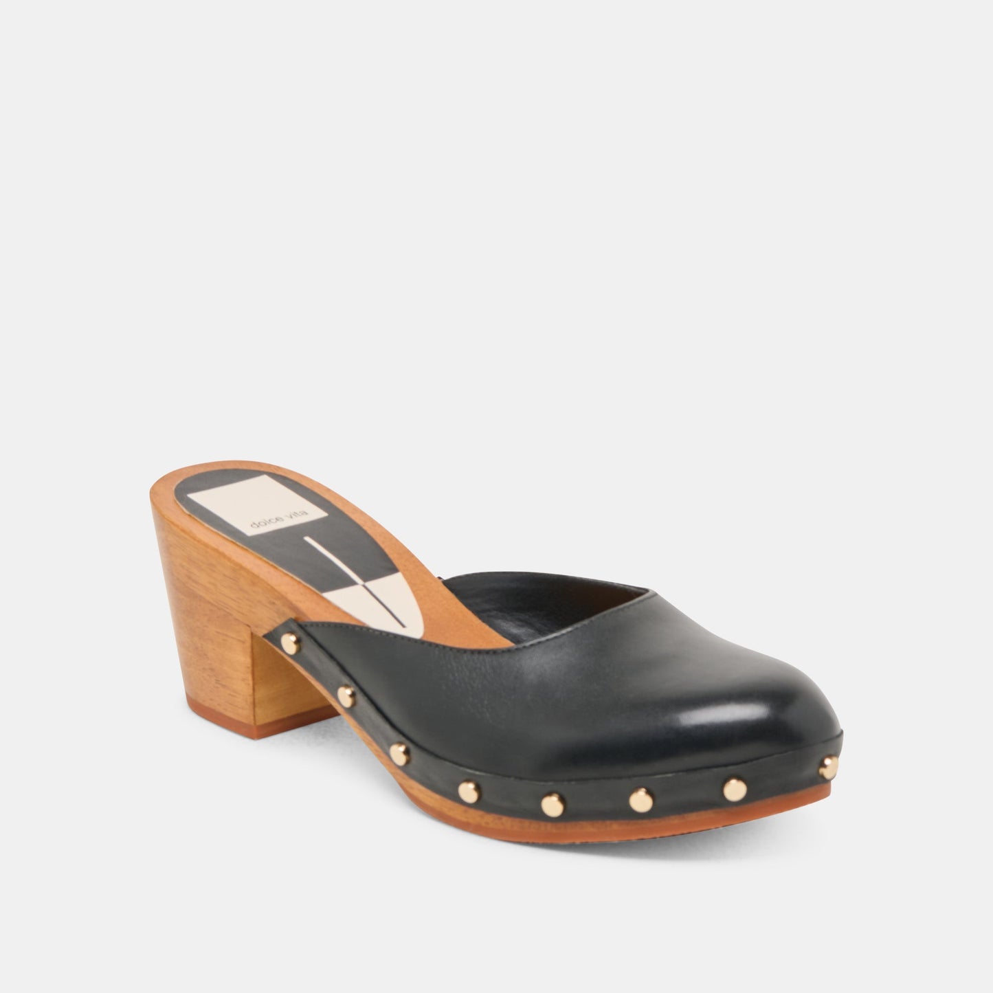 CAMYN HEELS BLACK LEATHER - Dolce Vita