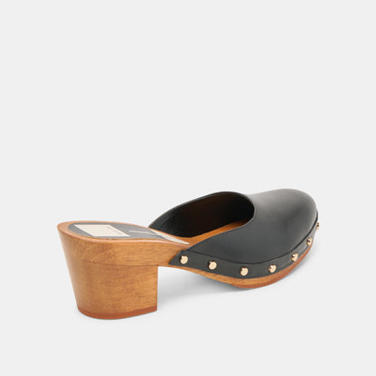 CAMYN HEELS BLACK LEATHER - Dolce Vita