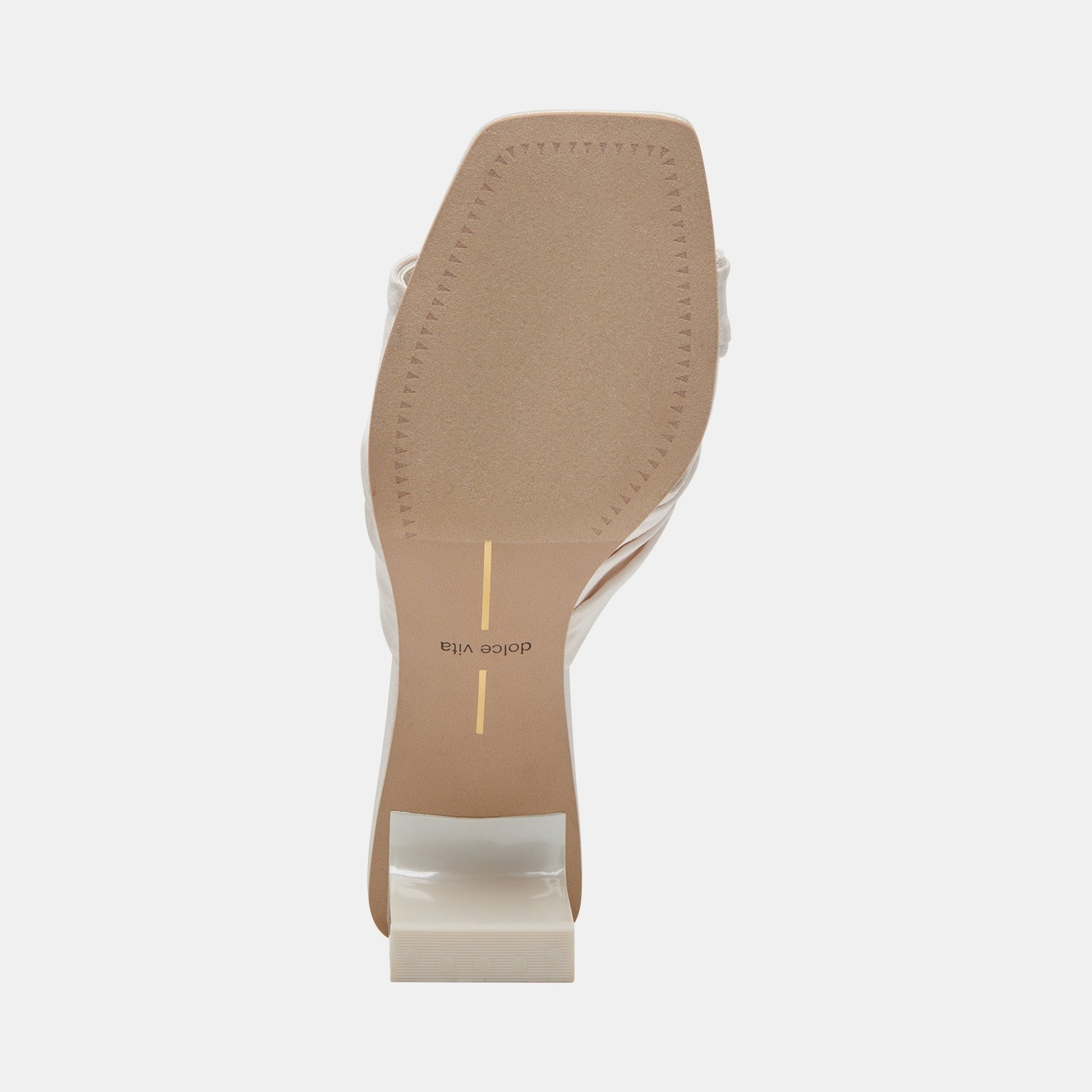 CARLAN HEELS OFF WHITE SILK - Dolce Vita